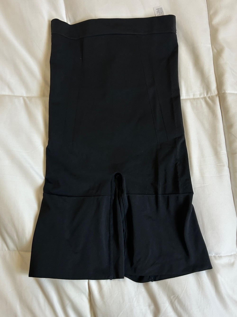 SPANX Black High-Rise Sculpting Shorts with in small